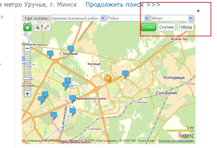 Поиск ваших заведений по станциям метро 